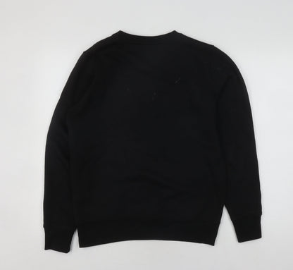 Mens UK Size S Brave Soul Black Pullover Sweatshirt
