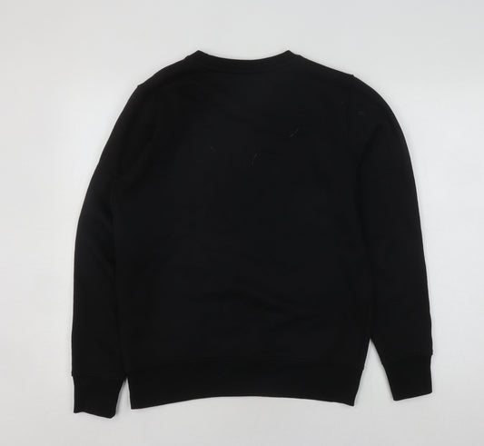 Mens UK Size S Brave Soul Black Pullover Sweatshirt