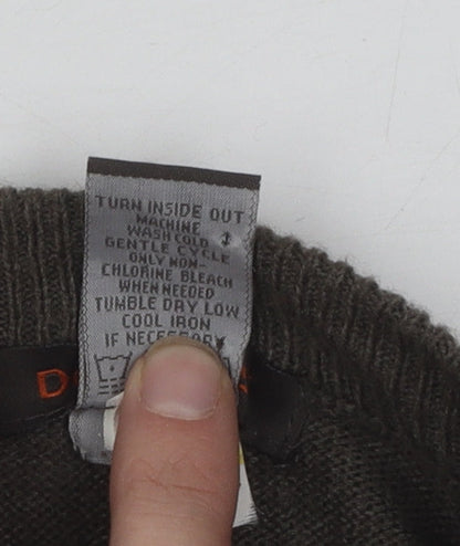 Dockers Men's Green Argyle Pullover Jumper