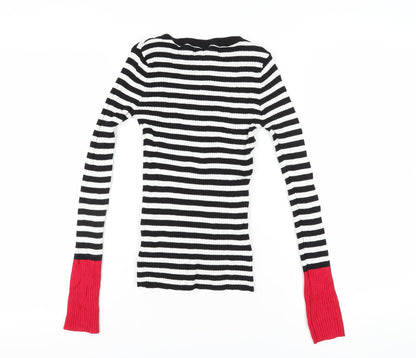 Womens UK Size XS H&M Black Pullover Jumper