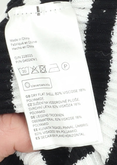Womens UK Size XS H&M Black Pullover Jumper