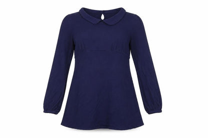 Womens UK Size 12 Topshop Blue Tunic Blouse