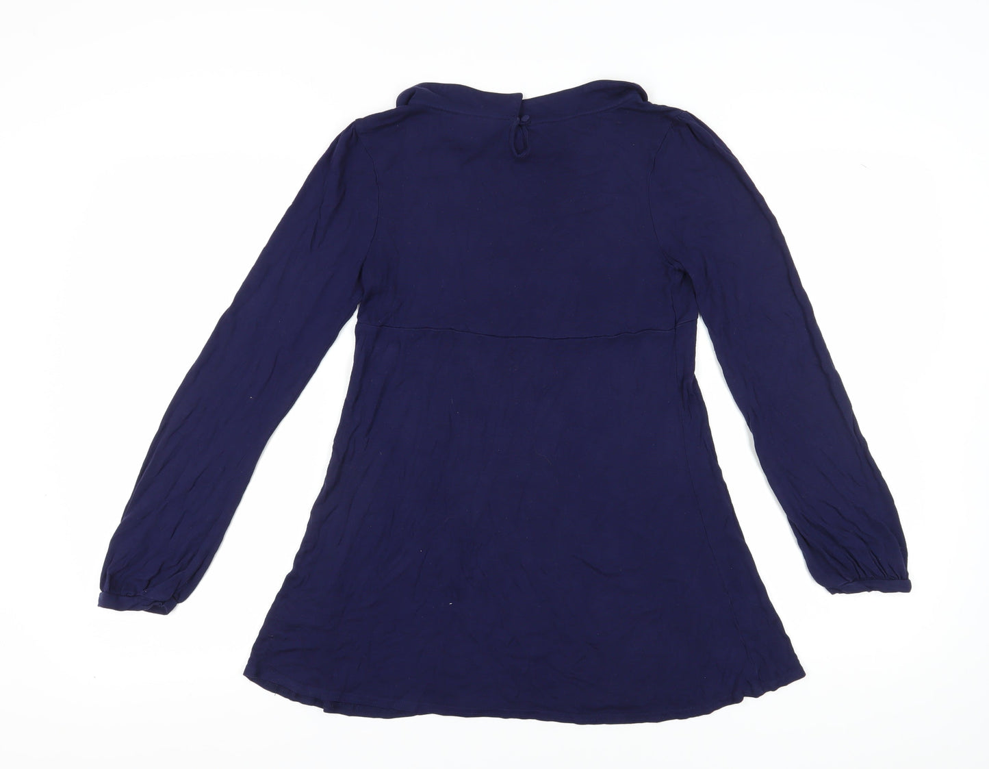 Womens UK Size 12 Topshop Blue Tunic Blouse