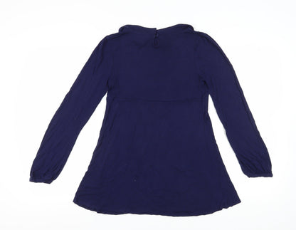 Womens UK Size 12 Topshop Blue Tunic Blouse