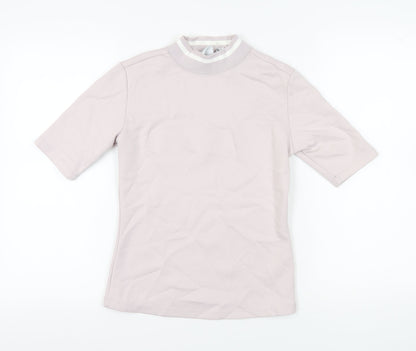 Womens UK Size 8 adidas Grey Basic T-Shirt