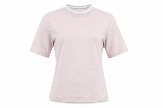 Front view of Adidas women’s grey basic t-shirt, size UK 8