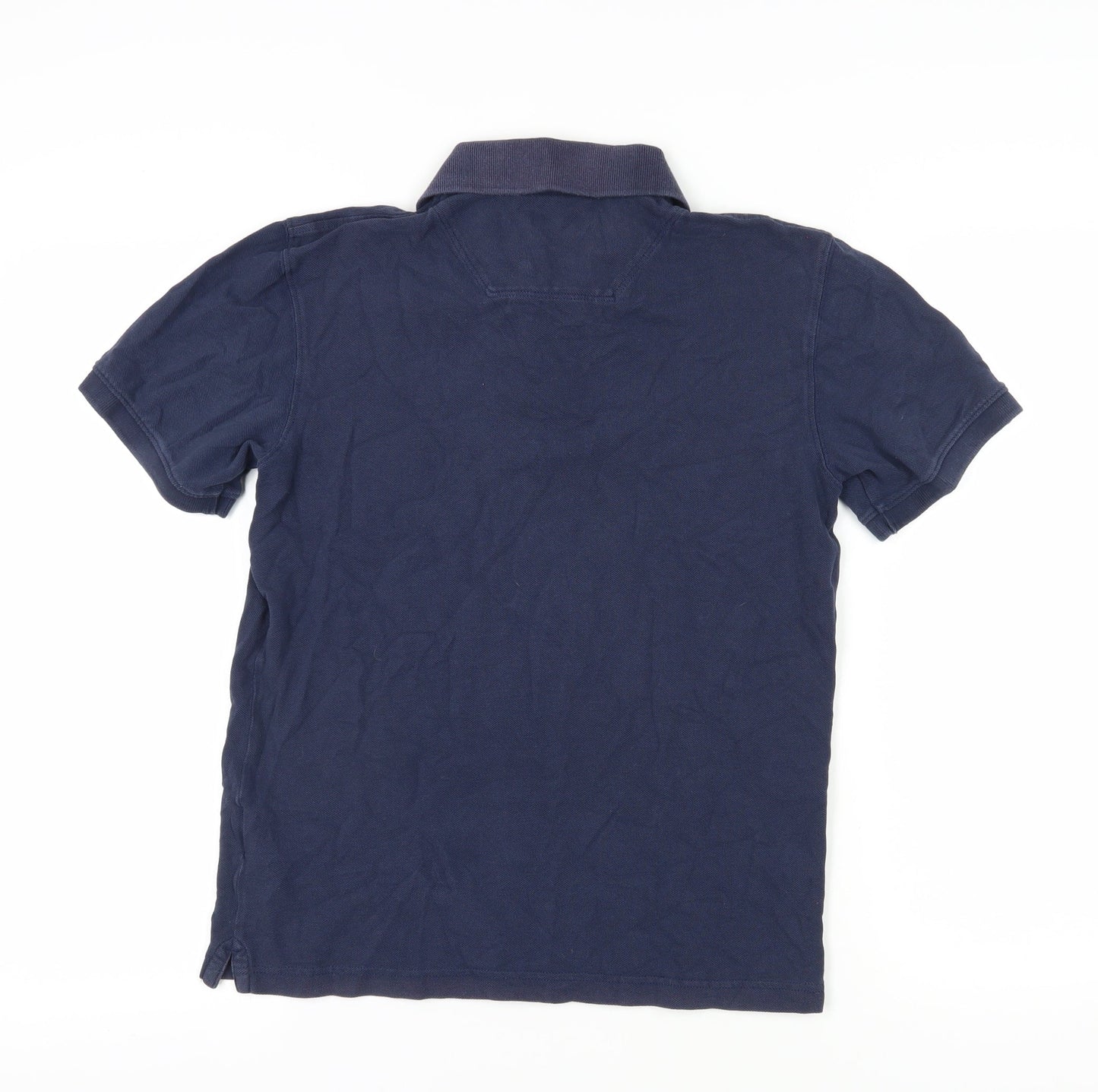 Timberland Men's Blue Short Sleeve Polo XS, 100% Cotton