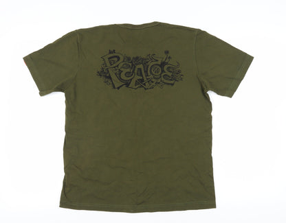 T-Street Unisex Green Short Sleeve T-Shirt L