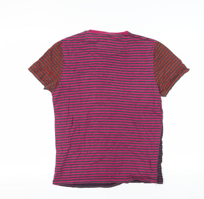 Ted Baker Men's Multicoloured Striped T-Shirt, Size M