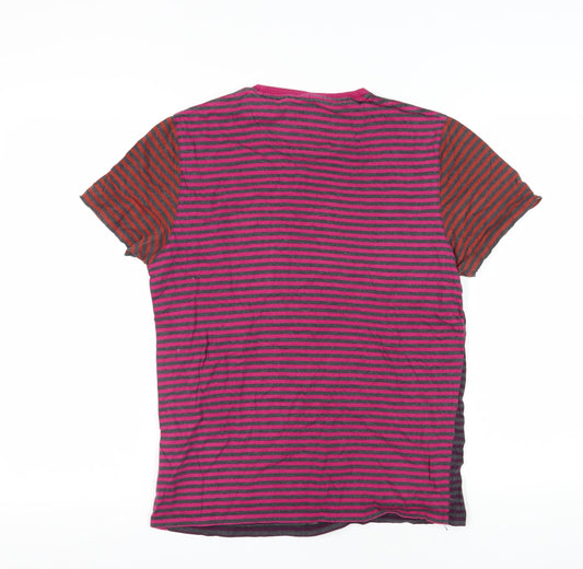Ted Baker Men's Multicoloured Striped T-Shirt, Size M