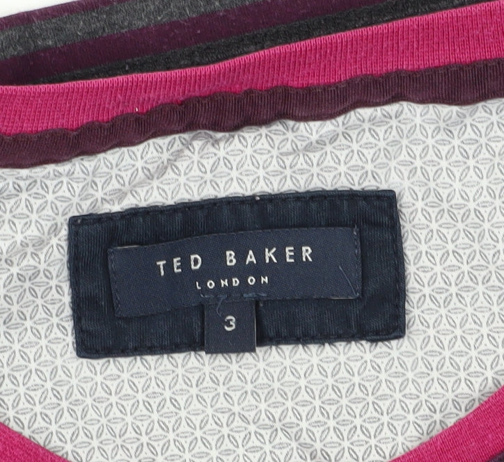 Ted Baker Men's Multicoloured Striped T-Shirt, Size M