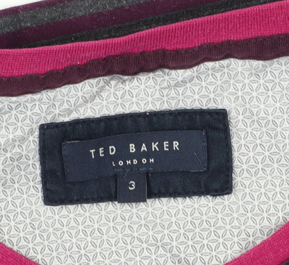 Ted Baker Men's Multicoloured Striped T-Shirt, Size M