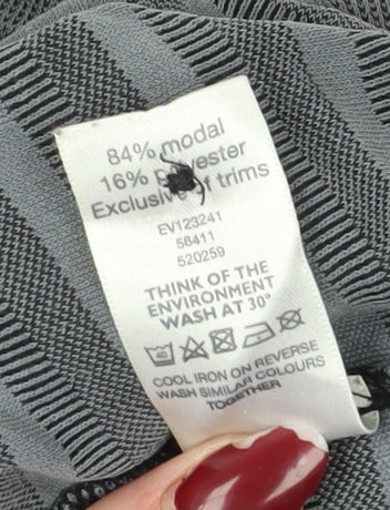 Stone Bay Men's Grey Striped Golf Polo 2XL