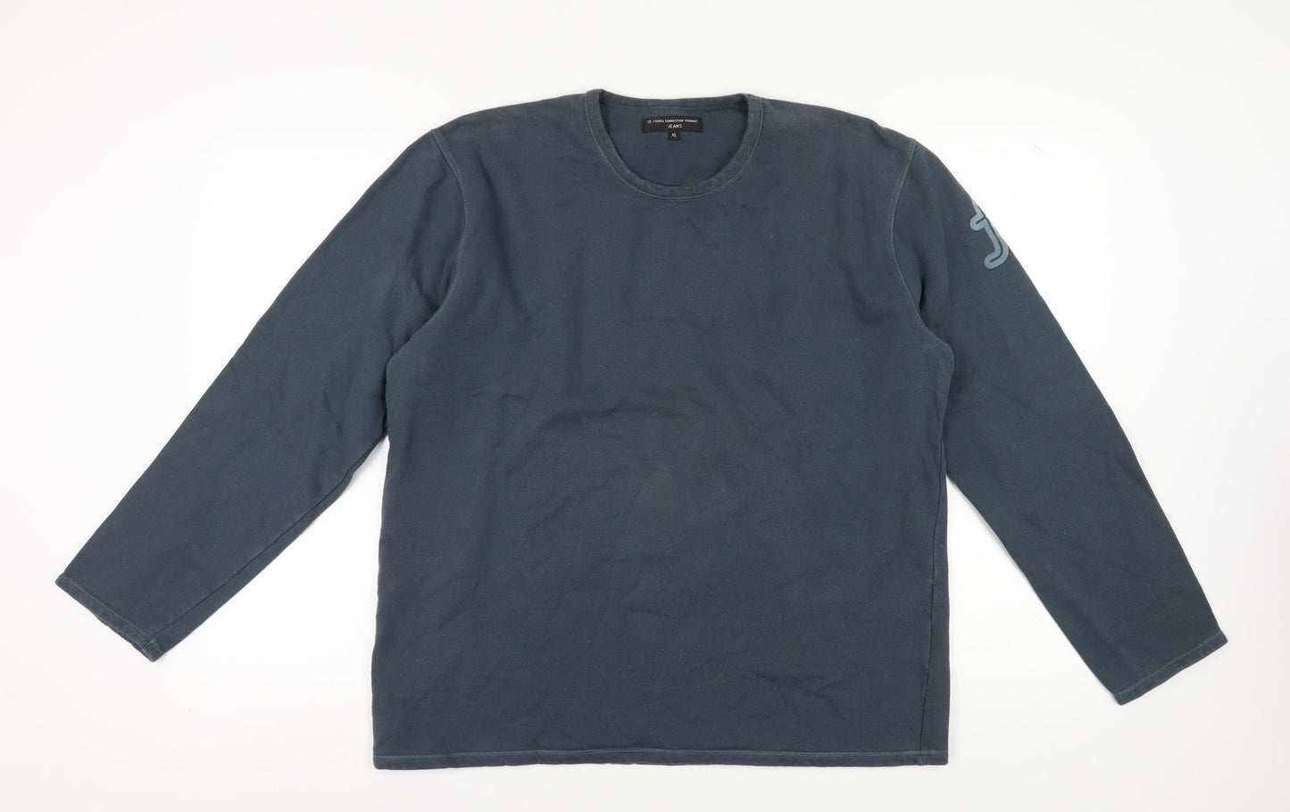 Mens UK Size XL French Connection Blue Pullover Sweatshirt