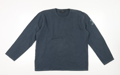 Mens UK Size XL French Connection Blue Pullover Sweatshirt