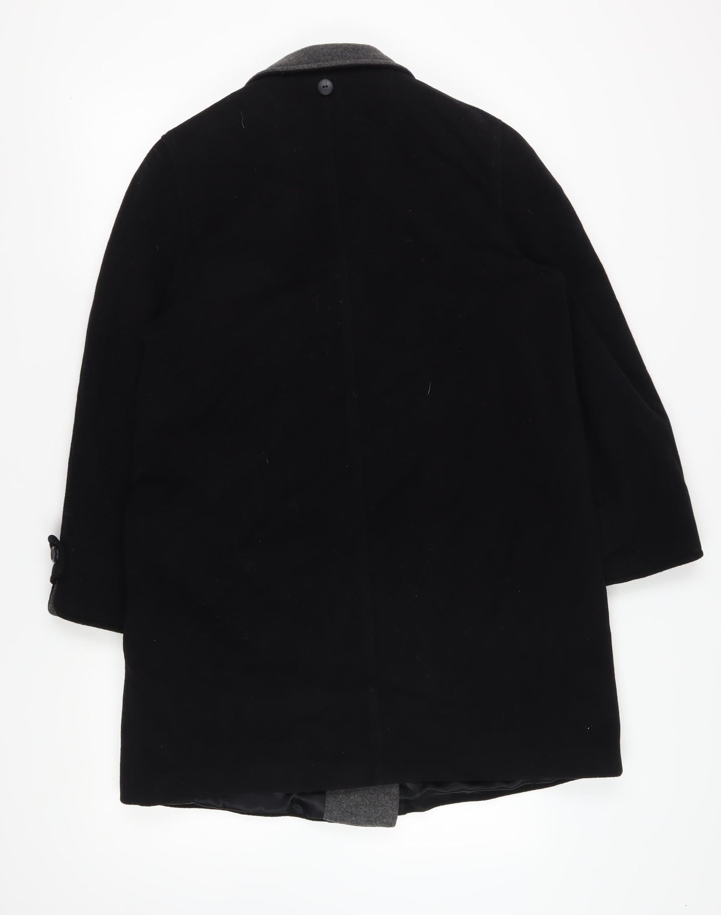 Womens UK Size 12 House of Fraser Black Pea Coat