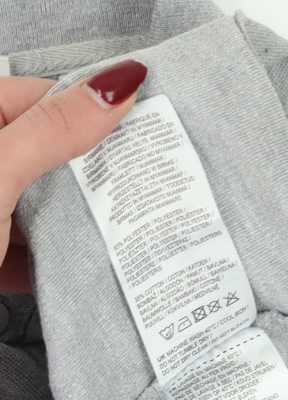 Slazenger Men's Grey Polo, Medium, Short Sleeve