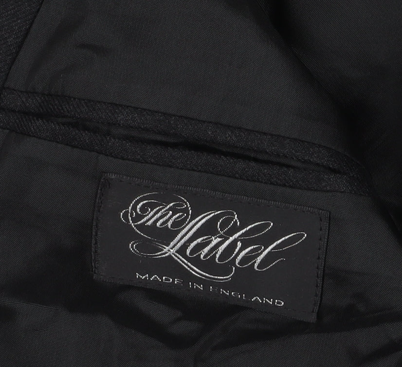 Mens UK Size 40 The Label Regular Black Suit Jacket