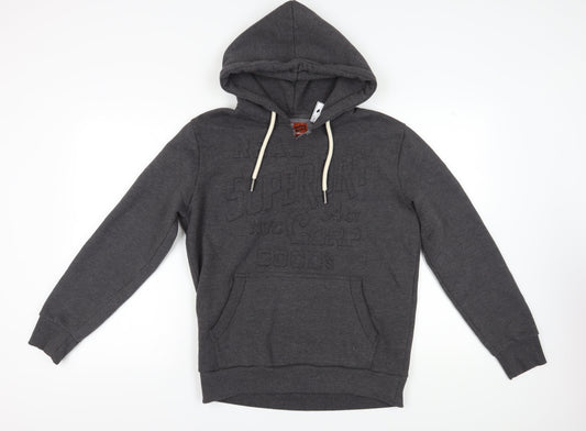 Superdry Men's Grey Hoodie M - Pullover Style, Logo Accent