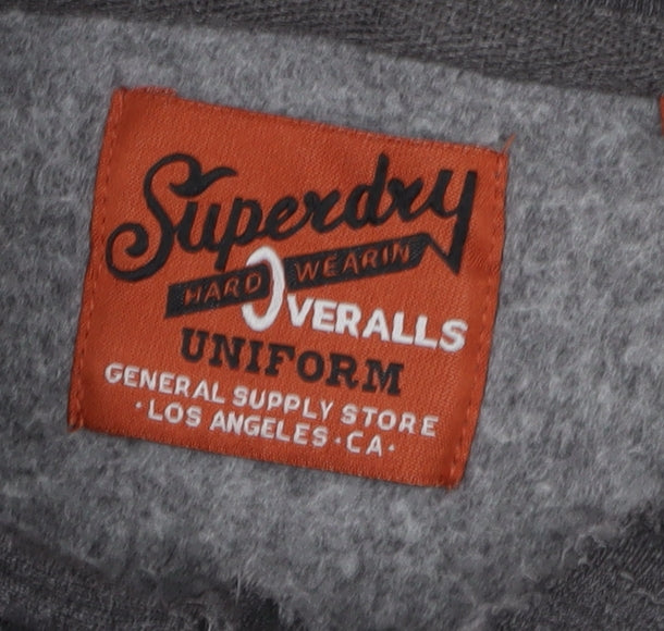 Superdry Men's Grey Hoodie M - Pullover Style, Logo Accent