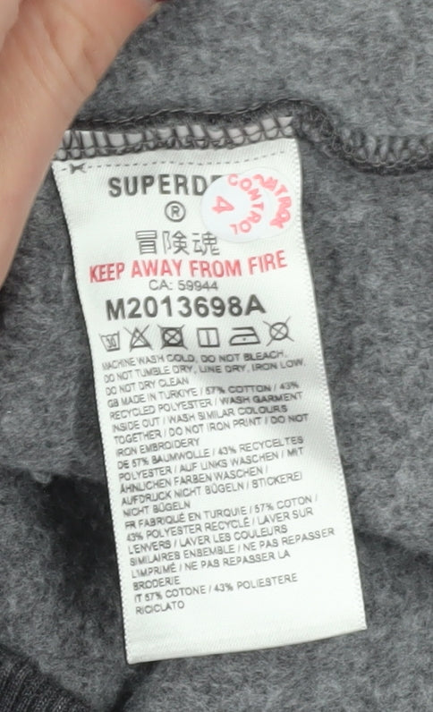 Superdry Men's Grey Hoodie M - Pullover Style, Logo Accent