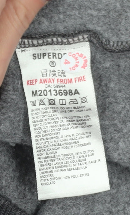 Superdry Men's Grey Hoodie M - Pullover Style, Logo Accent