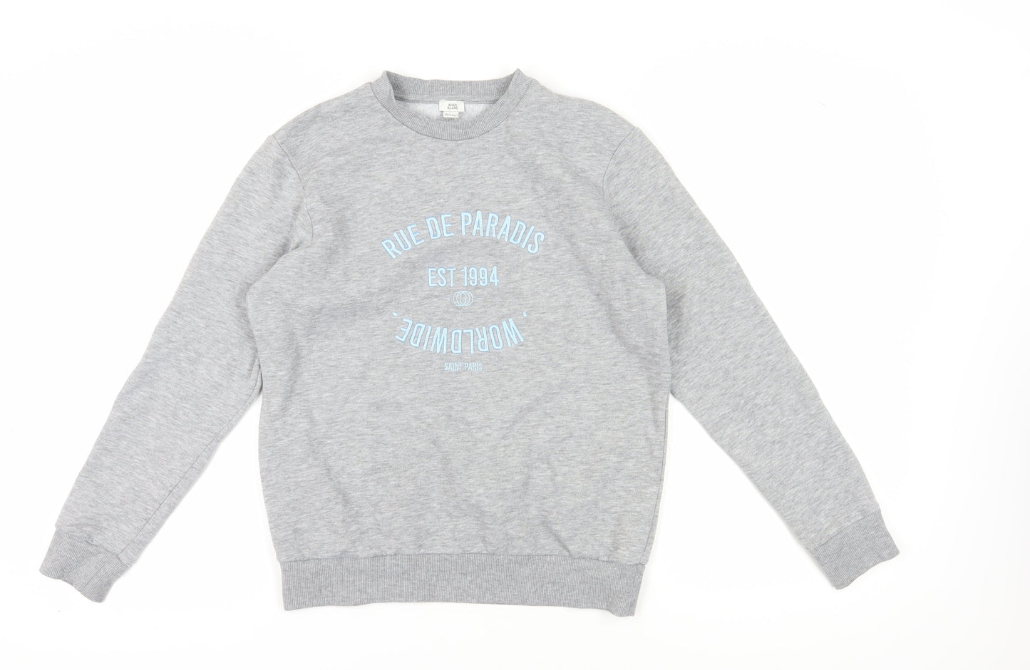 River Island Girls Grey Pullover Sweatshirt 13-14 Years