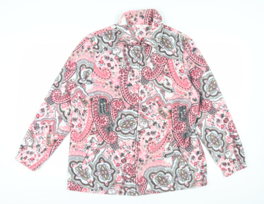 Julipa Women's Pink Paisley Jacket, Size 18, Casual