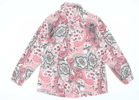 Julipa Women's Pink Paisley Jacket, Size 18, Casual
