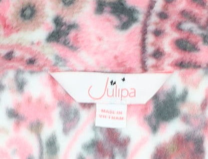 Julipa Women's Pink Paisley Jacket, Size 18, Casual