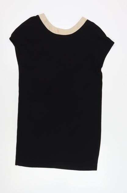 Moutaki Women's Black Shift Dress Size S Casual