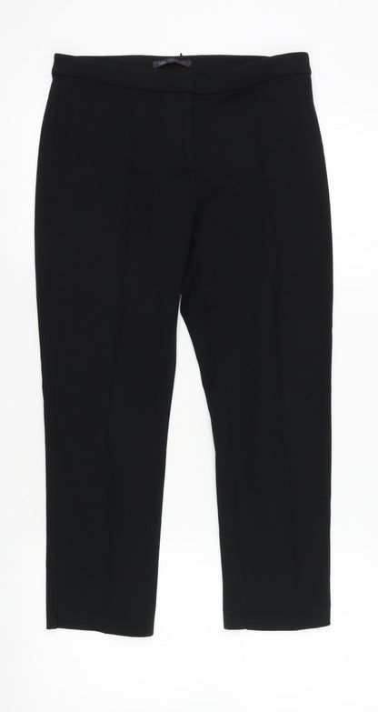 Womens UK Size 12 Marks and Spencer Regular Fit Dress Pants Black Trousers