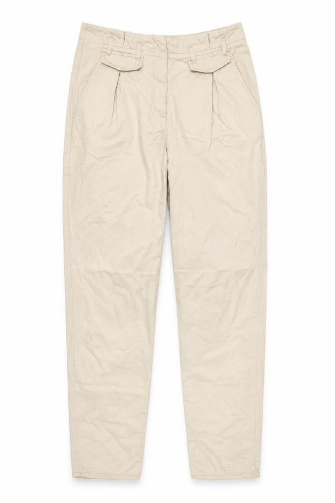 Womens UK Size 12 Topshop Regular Fit Chino Beige Trousers