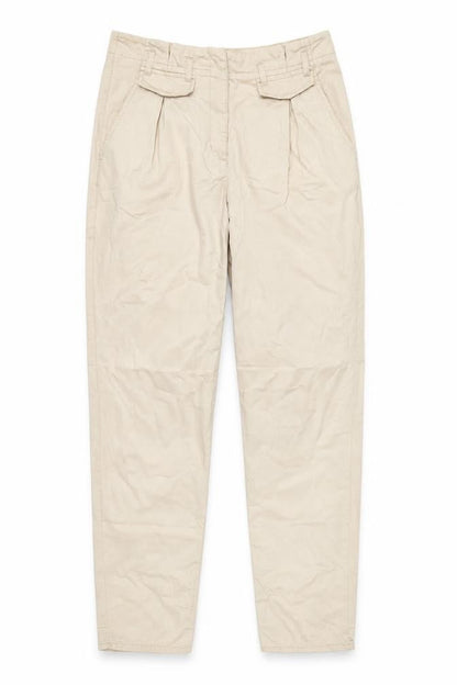 Womens UK Size 12 Topshop Regular Fit Chino Beige Trousers