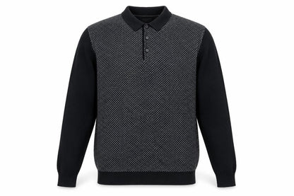 Mens UK Size L NEXT Black Henley Jumper