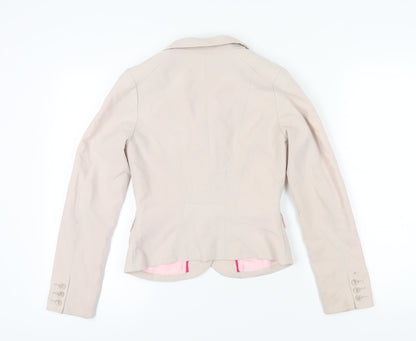 H&M Women's Beige Blazer Jacket Size 6 Business Casual
