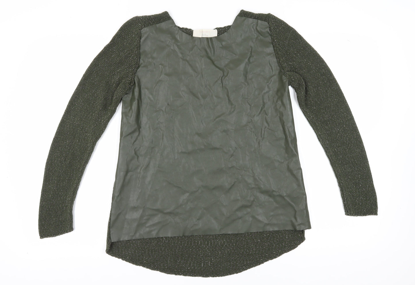Womens UK Size L Zara Green Pullover Jumper