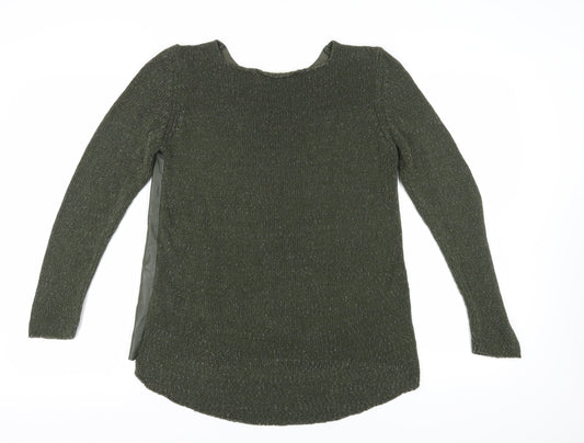 Womens UK Size L Zara Green Pullover Jumper