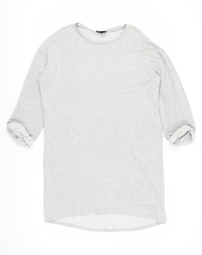 Topshop Women's Grey T-Shirt Dress Size 12