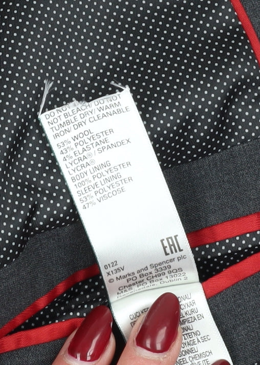 Mens UK Size 38 Marks and Spencer Regular Grey Suit Jacket