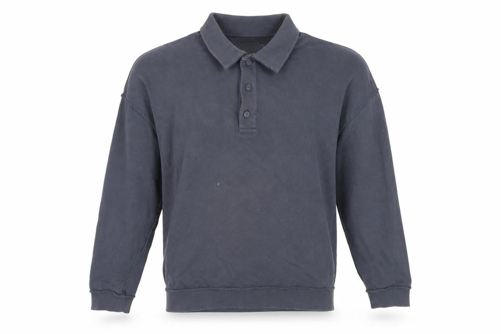 Mens UK Size S Topman Blue Henley Sweatshirt