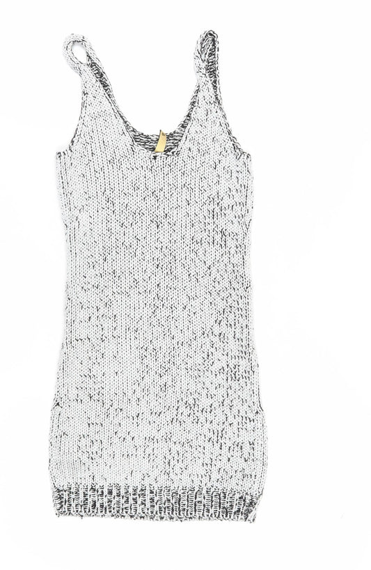H&M Women's Grey Tank Dress Size 10 Knit Casual