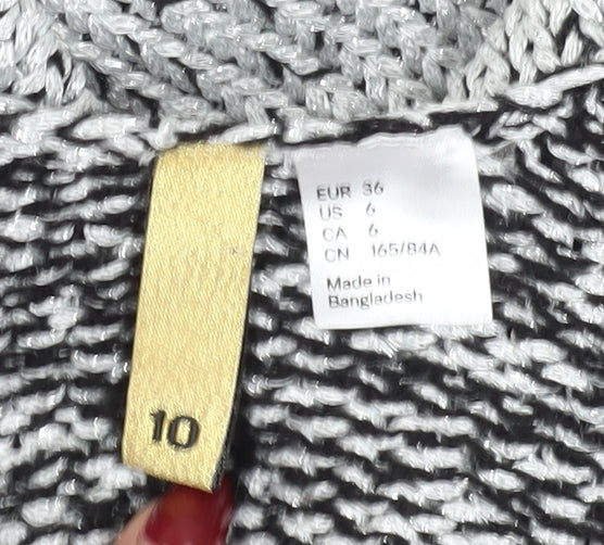 H&M Women's Grey Tank Dress Size 10 Knit Casual