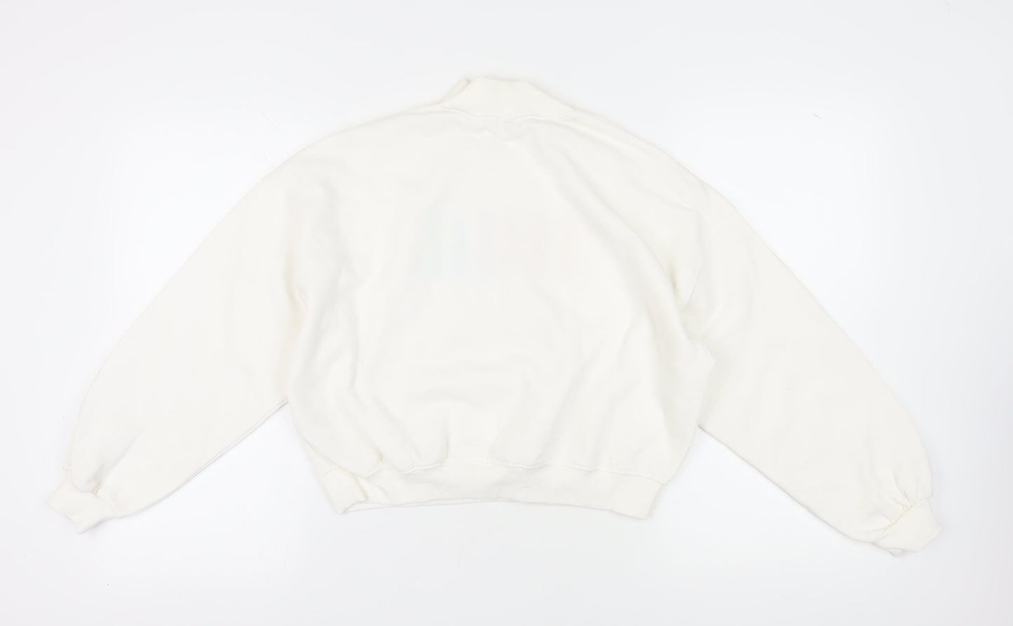 H&M Divided Women's White Pullover Sweatshirt S