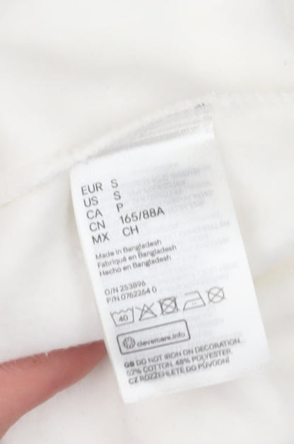 H&M Divided Women's White Pullover Sweatshirt S