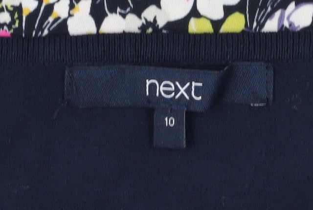 Womens UK Size 10 NEXT Blue Tunic Blouse