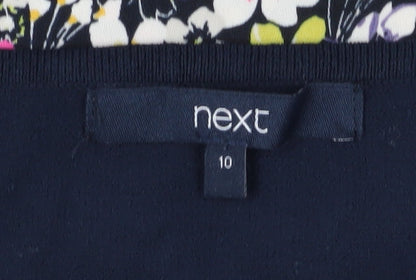 Womens UK Size 10 NEXT Blue Tunic Blouse