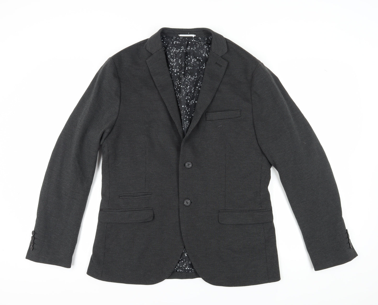 Mens UK Size 42 Selected Homme Regular Grey Suit Jacket