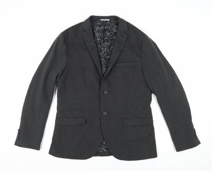 Mens UK Size 42 Selected Homme Regular Grey Suit Jacket