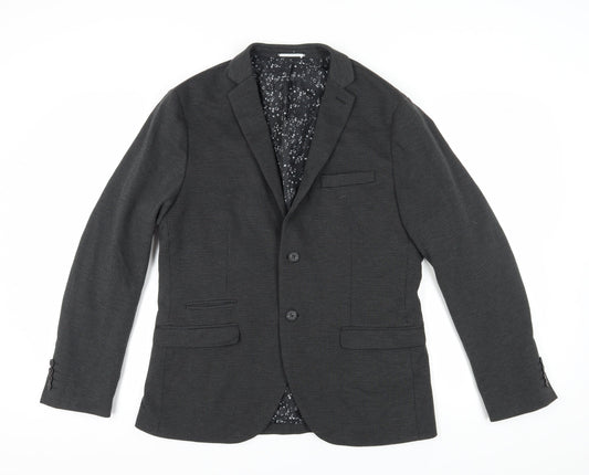 Mens UK Size 42 Selected Homme Regular Grey Suit Jacket